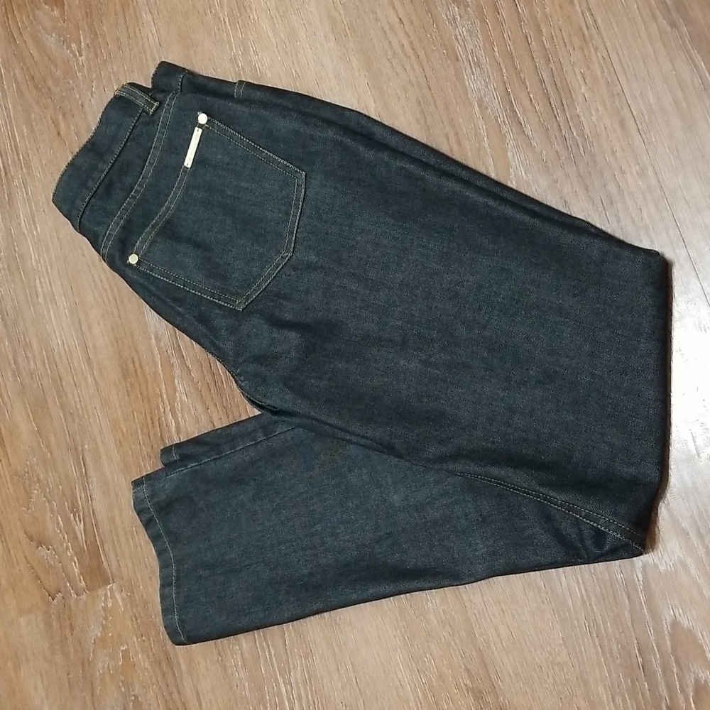 (2) MICHAEL KORS Italian Denim Straight Designer Luxury Dark Wash Comfort Casual